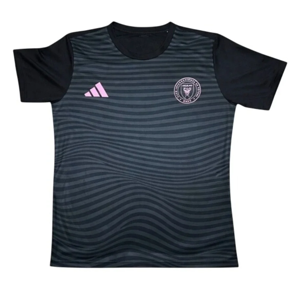 Adidas Inter Miami CF Messi #10 Pre-Match Jersey Black Pink‎ Men's Large